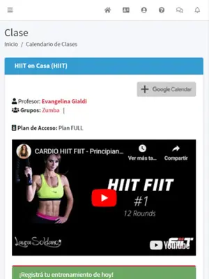 Gimnasio Terra android App screenshot 1